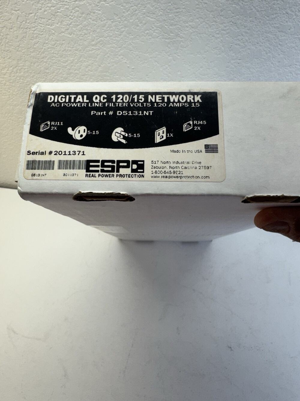 (201)ESP Toshiba Digital QC Surge Protector & EMI/RFI Noise Filter D5133NT (NEW)